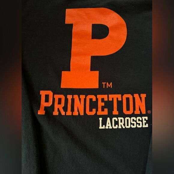Vintage Princeton Tigers Lacrosse black long sleeved T-shirt L - Picture 3 of 8